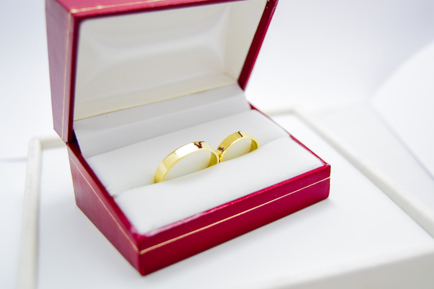 Alianzas de casamiento Cinta Oro 18K valor del par - Imagen 4
