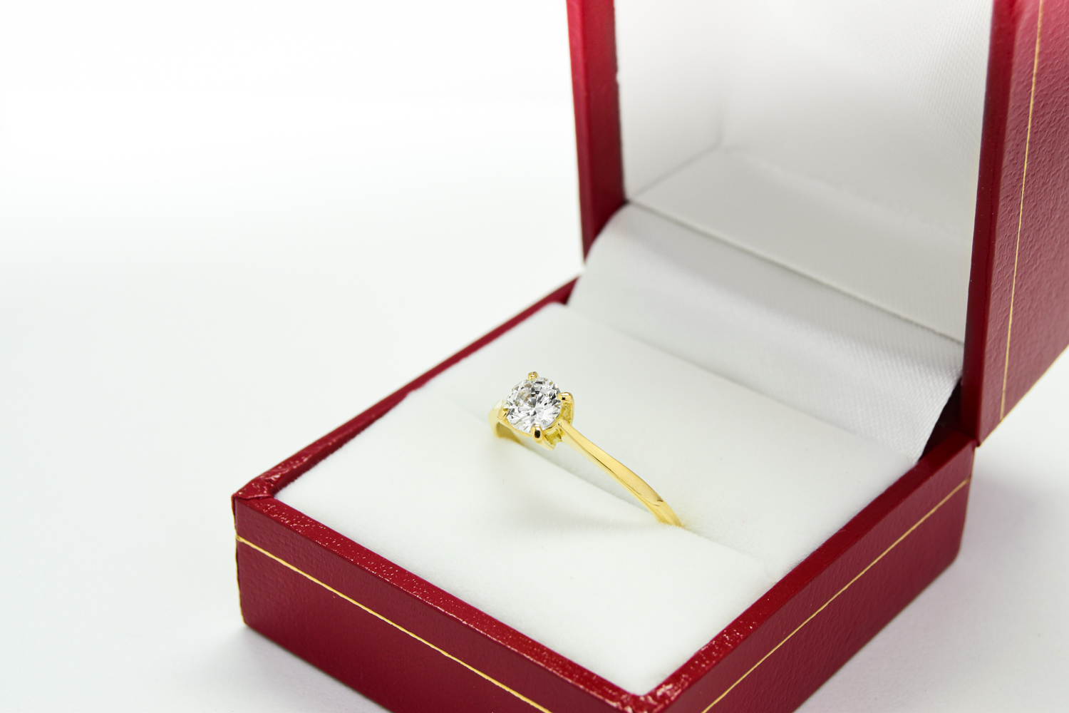 Anillo de compromiso HM1 Singularity amarillo Oro 18K - Imagen 2