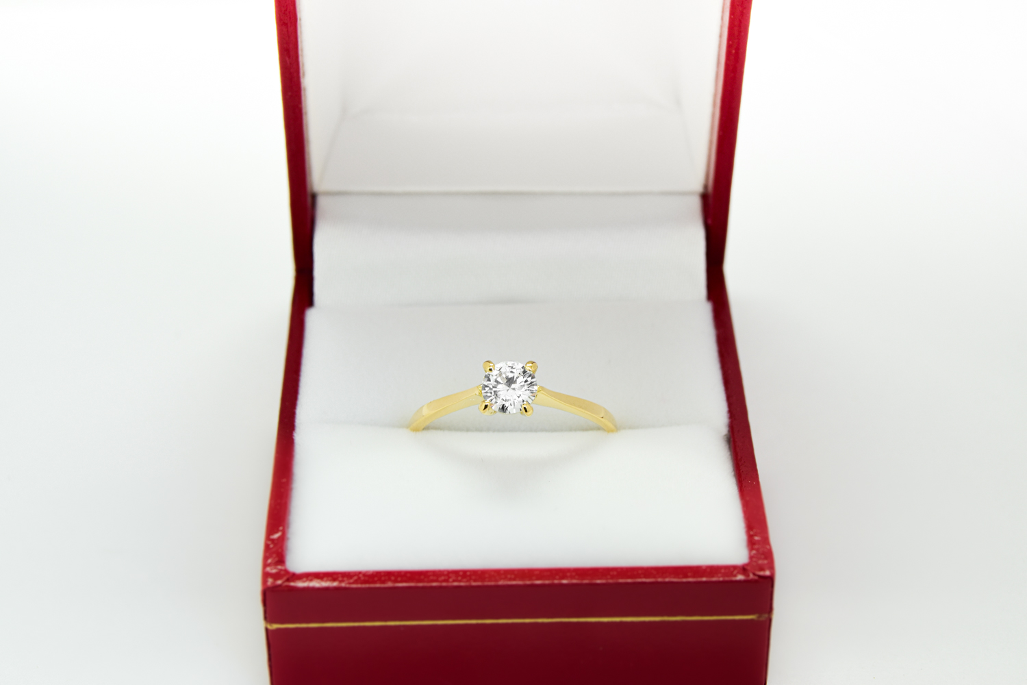 Anillo de compromiso HM1 Singularity amarillo Oro 18K - Imagen 5