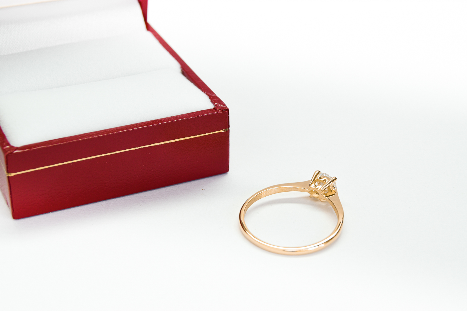 Anillo de compromiso HM1 Singularity rosa Oro 18K - Imagen 5