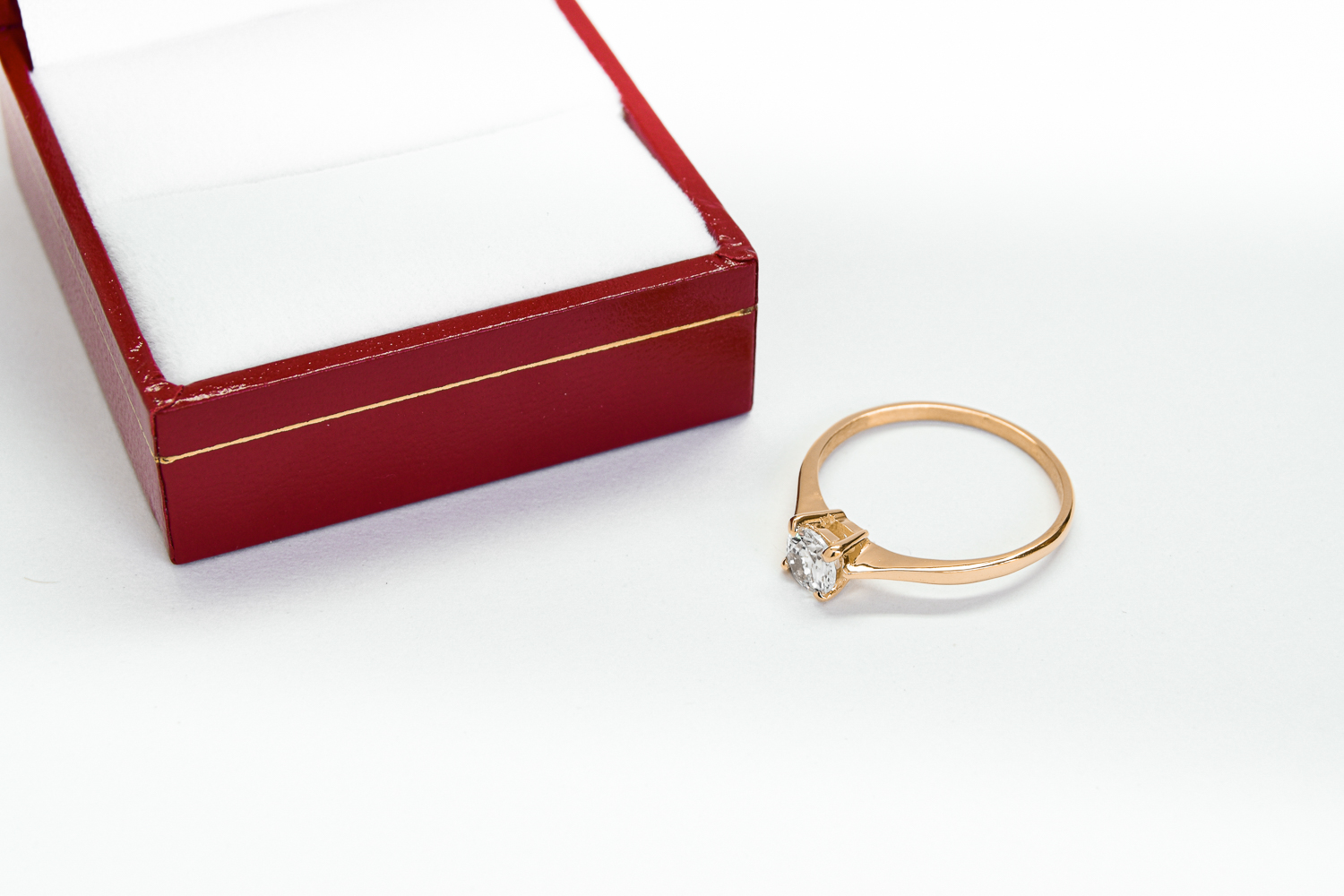 Anillo de compromiso HM1 Singularity rosa Oro 18K - Imagen 4