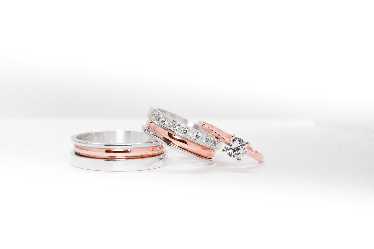 Alianzas de compromiso PO17 Large + Anillo HM1 Oro 18K valor del conjunto - Imagen 3