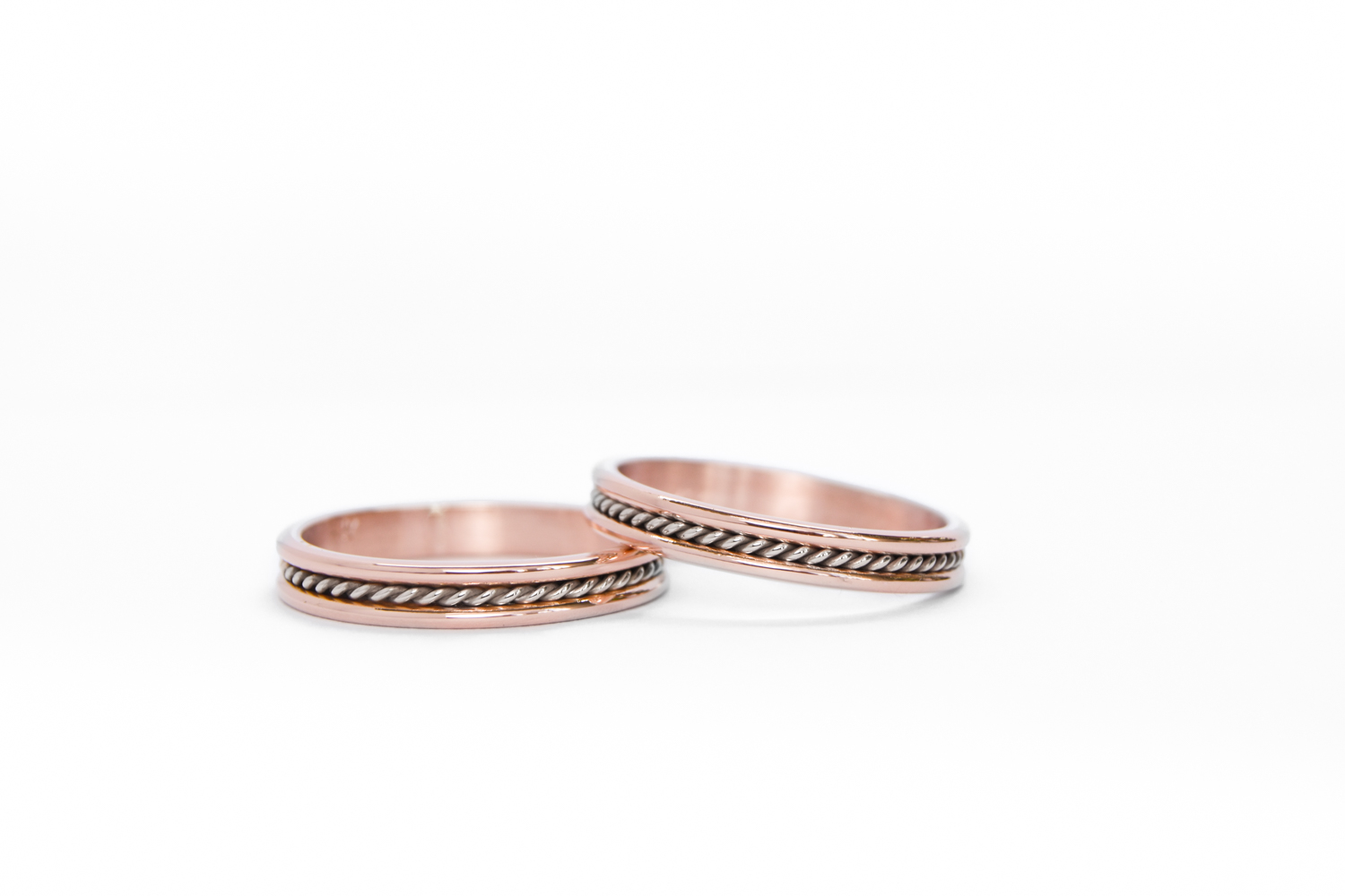 Alianzas de casamiento HM16 Oro 18K valor del par - Imagen 3