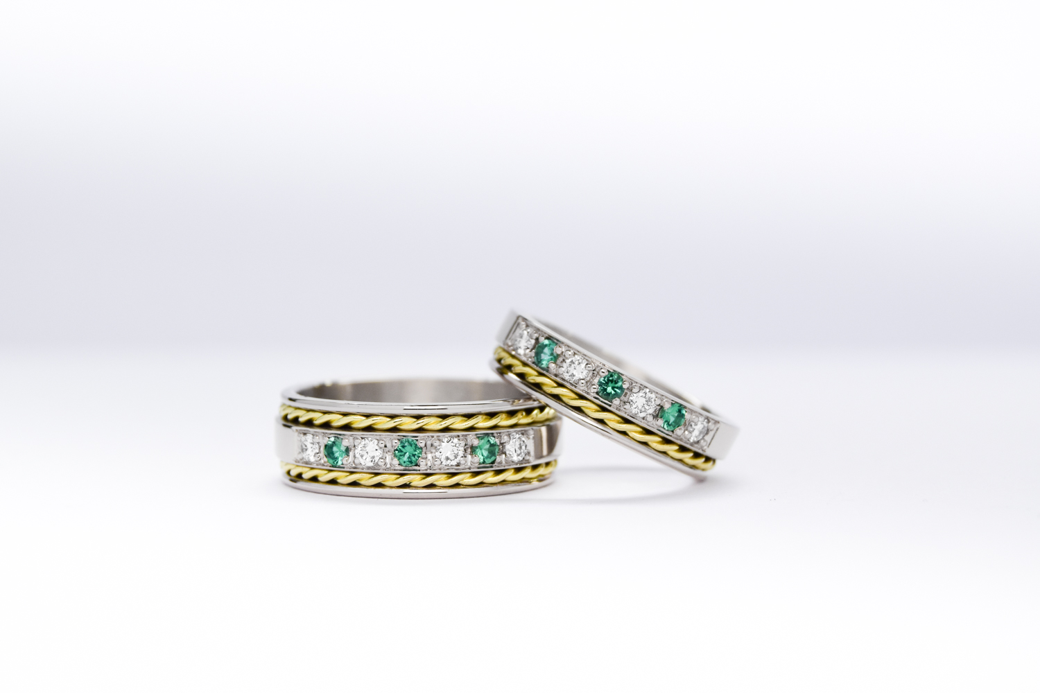 Alianzas de casamiento Perfect Match Oro 18K valor del par - Imagen 2